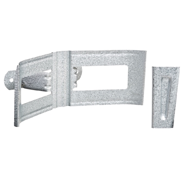 Rørholder t/træ og beton AluZink 75 mm
