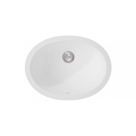 Corian® Calm 820 Oval Glacier White