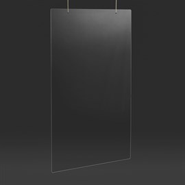 Skærm til ophængning Klar Plexiglas® 124 x 67 cm