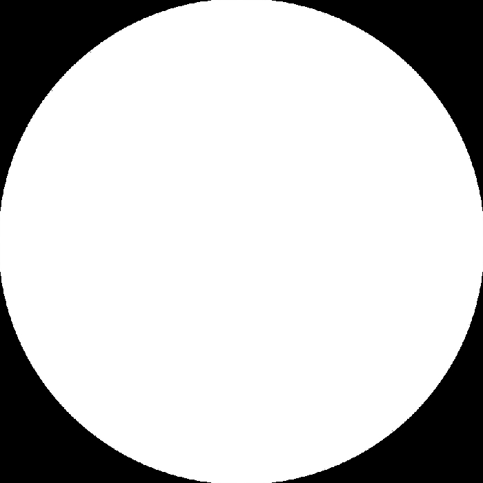 Designer White Corian rund plade 12 mm