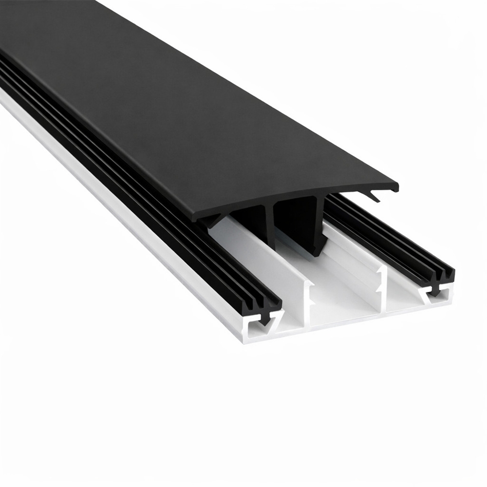 Midterprofil til gop Multiglas 10/16 mm Hvid/Sort L:3,5 meter