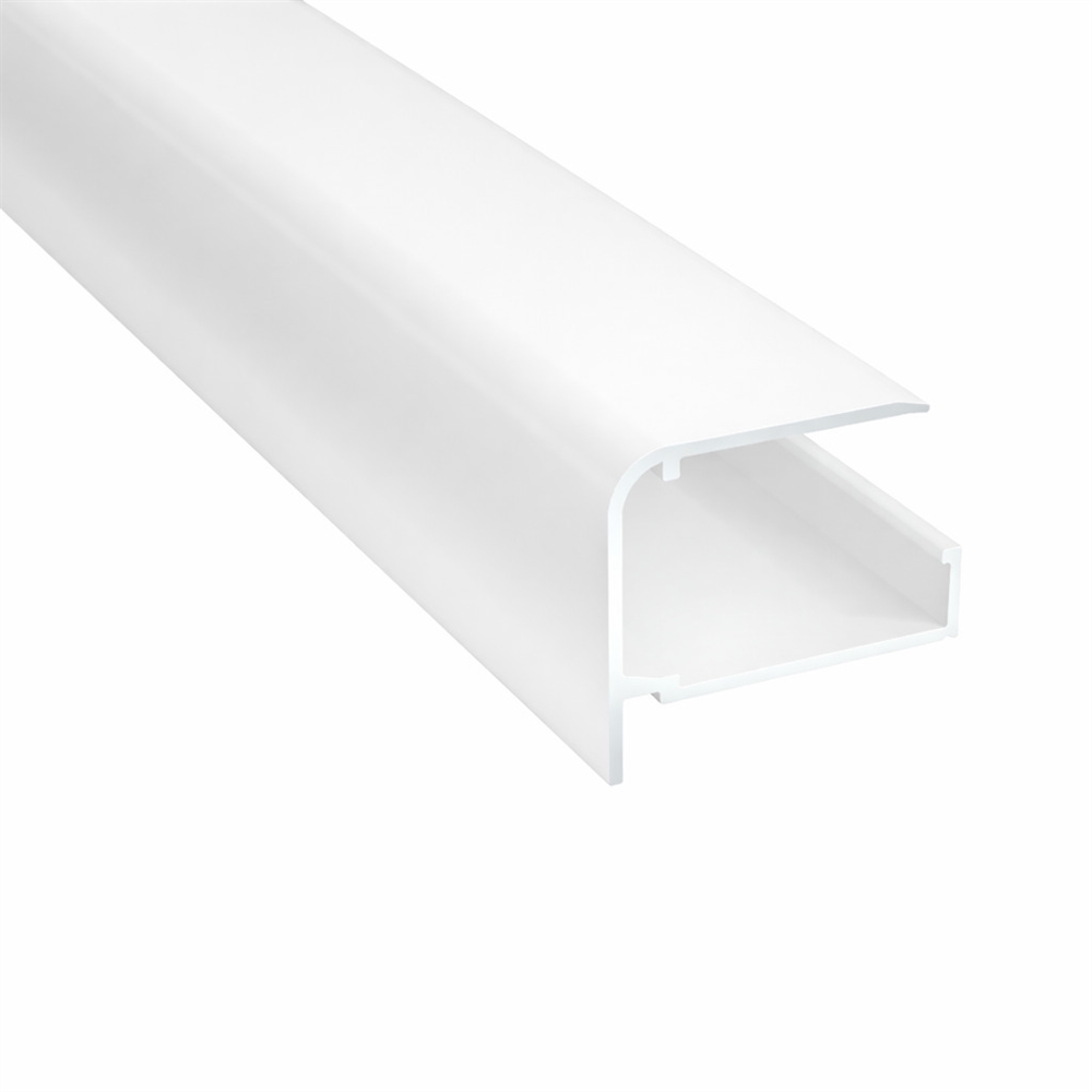 Vandnæseprofil til gop Multiglas 16 mm Hvid L:3,78 meter