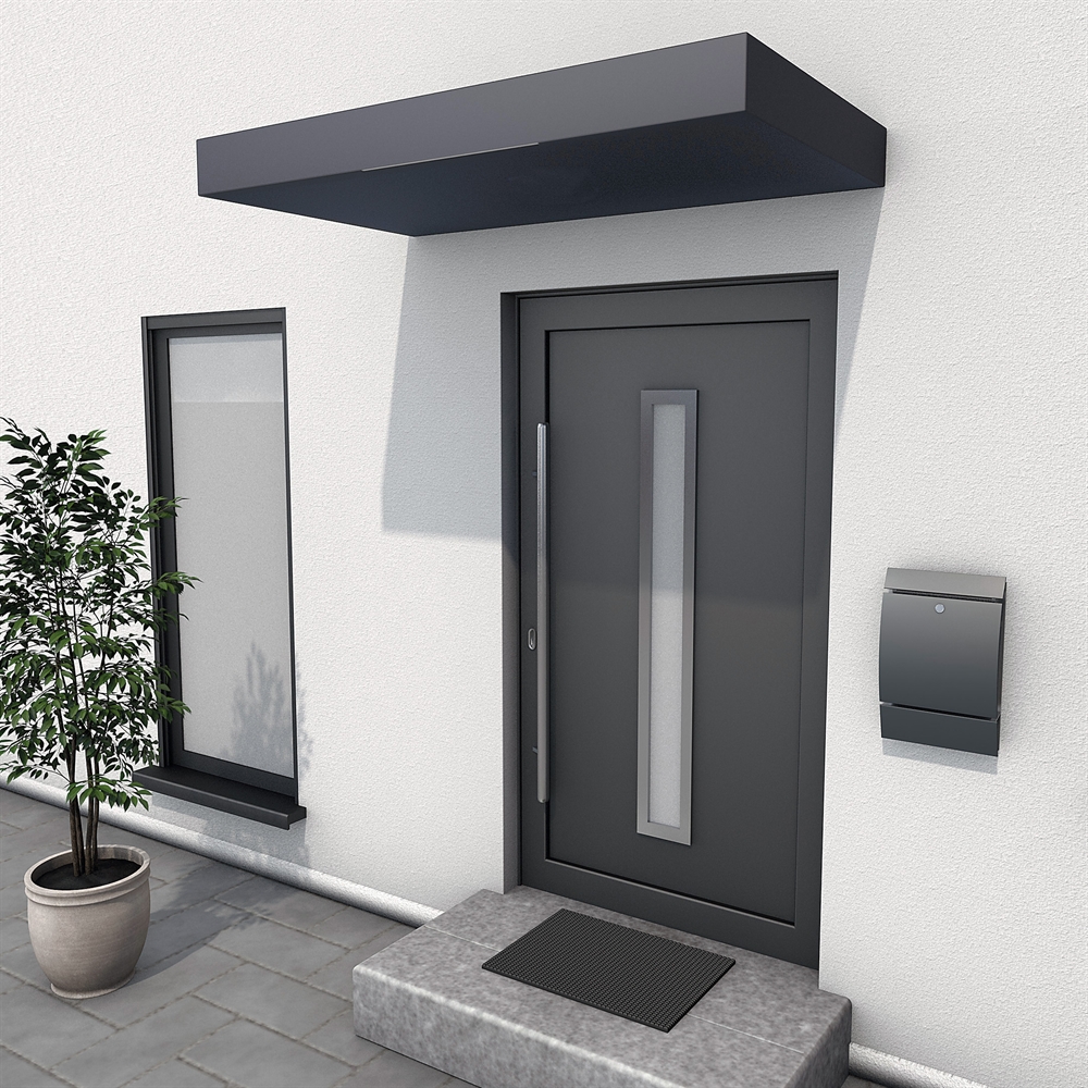 gop Entrétag Block BS 160 - Led Aluminium Antracit