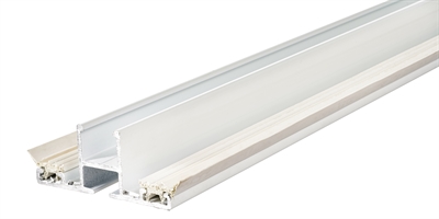 Hvid midterprofil med gummilister 16mm RIATHERM® 3 meter