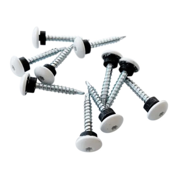 Skruer til stopbeslag og side/midterprofiler 4,8x35mm RIATHERM® 10 stk Hvid