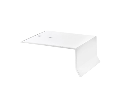 Hvidt alu stopbeslag til RIATHERM® 10/16mm 
