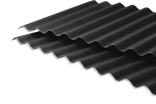 Sort bølgeplade 76/18 900x2000mm