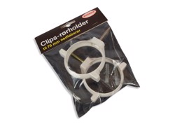 Plastclipsholder Hvid 75mm