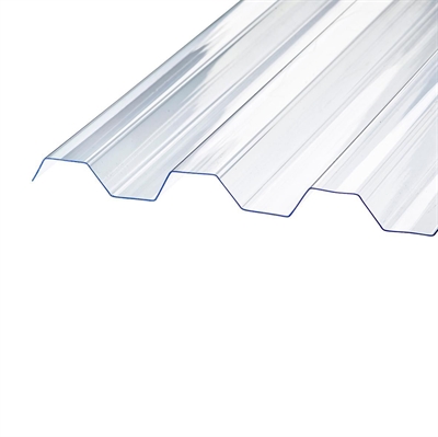 Klar Trapezplade 2,44m SUNLUX 2000PC Brudsikker 76/18